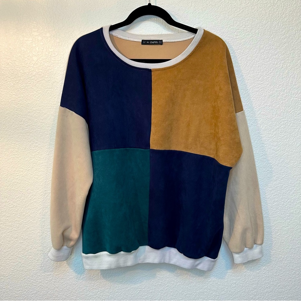 Zaful Geometric Oversized Sweater Women’s XXL
